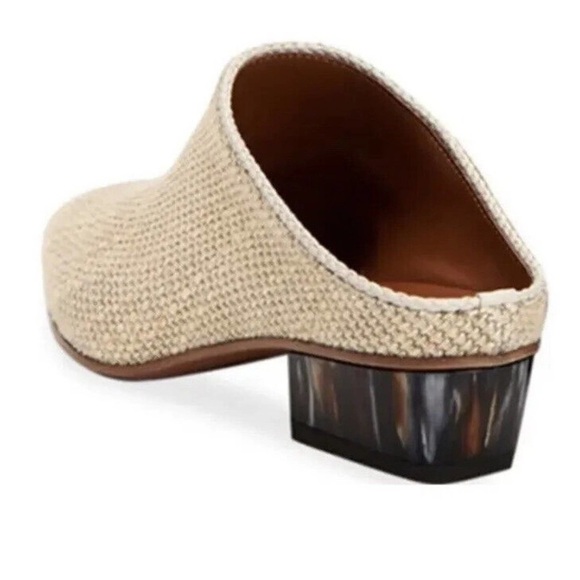 Aquatalia Fife Woven Leather Mule Canvas Slide - Picture 3 of 10